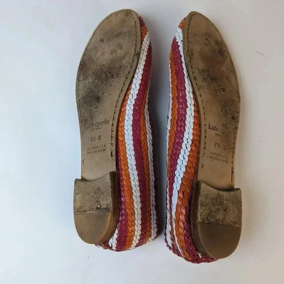 Kate Spade Woven Leather Ballet Flats / 7.5 - Picture 7 of 7